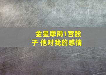 金星摩羯1宫骰子 他对我的感情